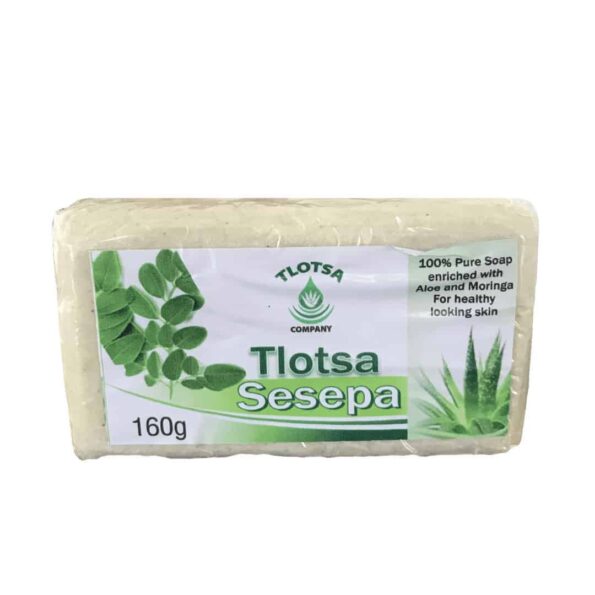 Tlotsa Soap 160g (with Moringa and Aloe) 1